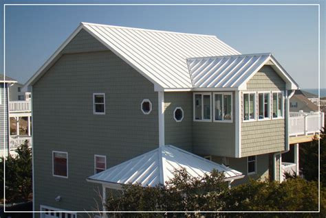 beach house white siding metal roof|metal roof exterior designs.